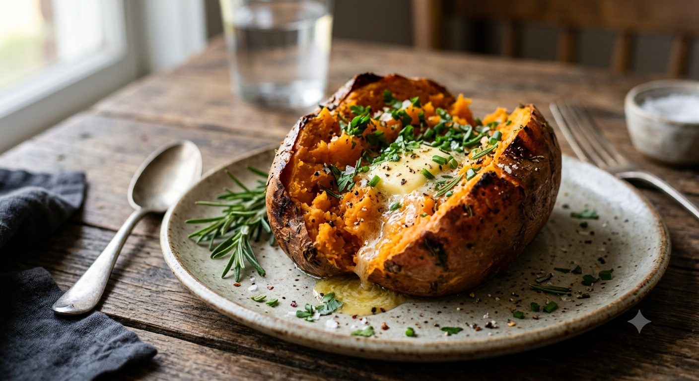 The Best Baked Sweet Potatoes Recipe (2026) | Easy, Healthy & Perfect Every Time