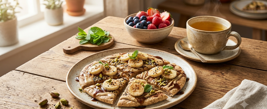 Banana Flatbreads with Tahini & Date Syrup Recipe (2026) | Easy, Healthy & Naturally Sweet Breakfast