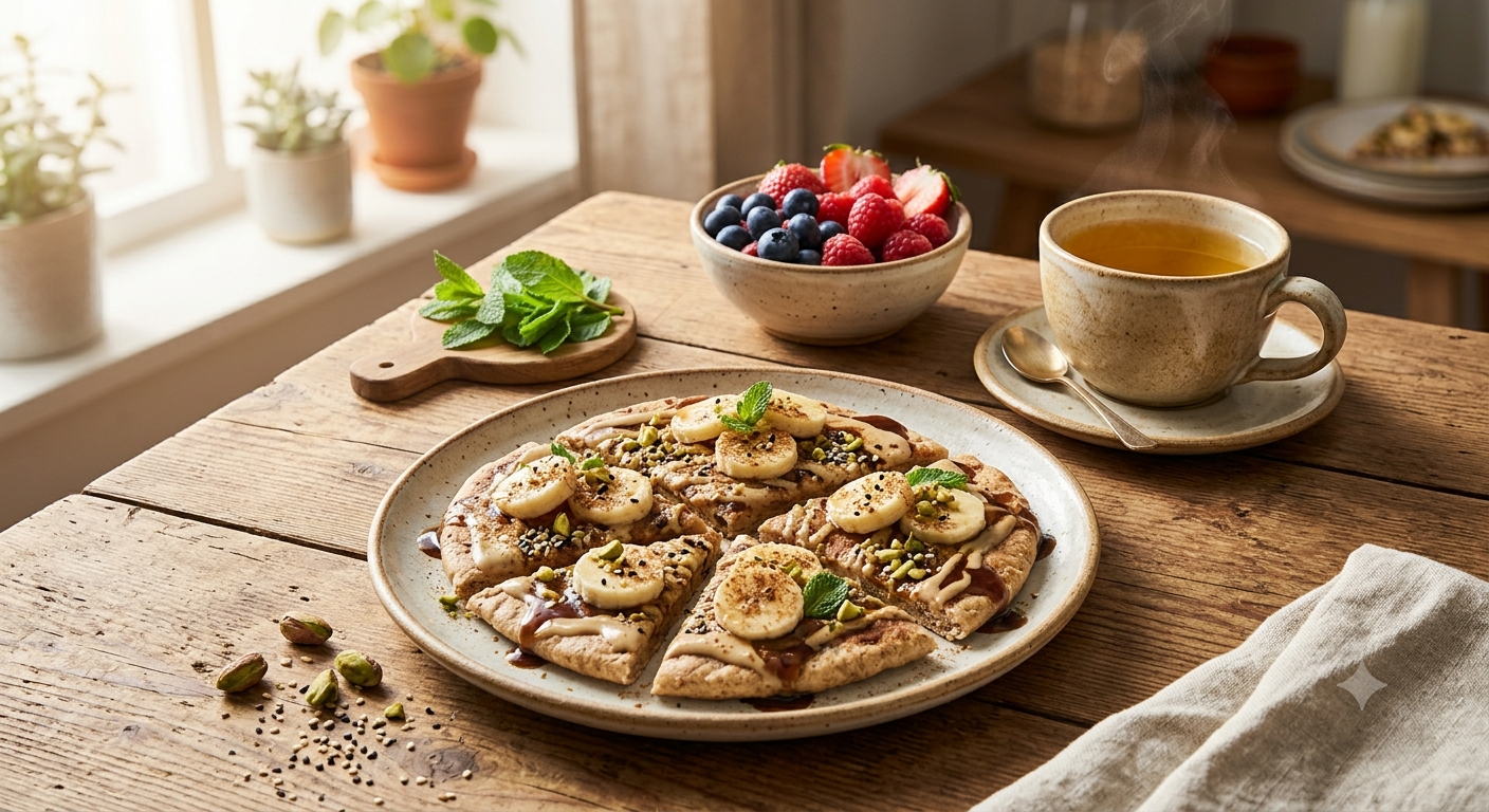 Banana Flatbreads with Tahini & Date Syrup Recipe (2026) | Easy, Healthy & Naturally Sweet Breakfast