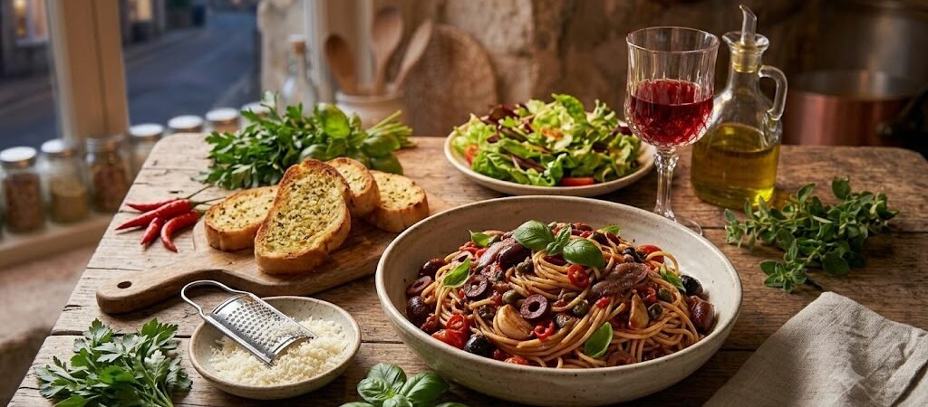 Spaghetti alla Puttanesca Recipe (2026) | Authentic Italian Pasta with Bold Mediterranean Flavors