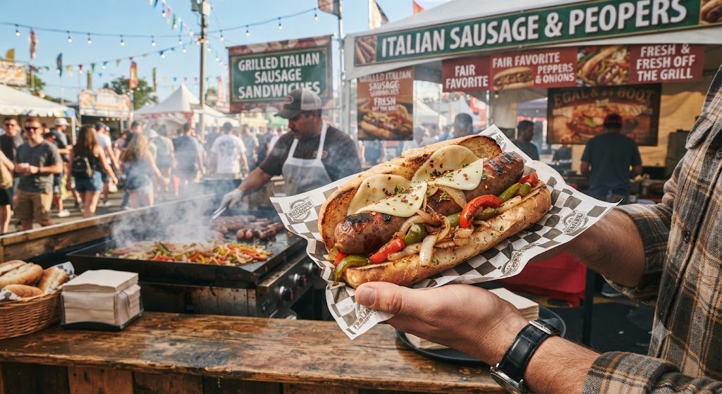 Festival-Style Grilled Italian Sausage Sandwiches